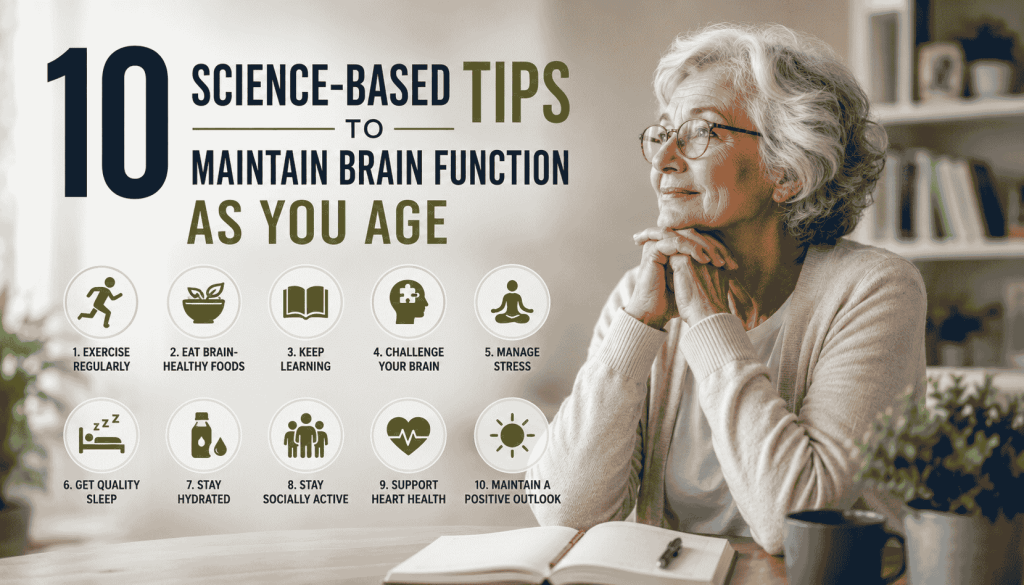 10 Science-Based Tips to Maintain Brain Function as You Age