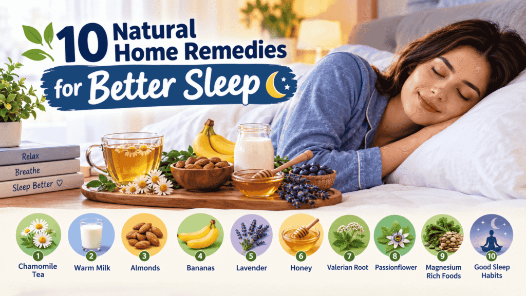 10 Natural Home Remedies for Better Sleep